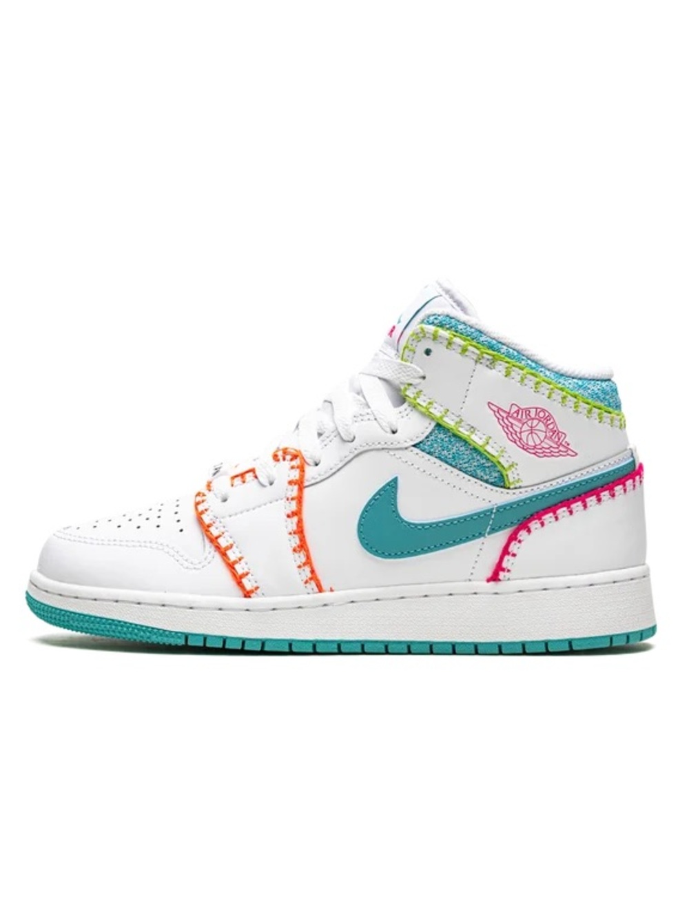Nike Air Jordan 1 Mid SE "Multi Knit" – Grade School Size 2.5Y